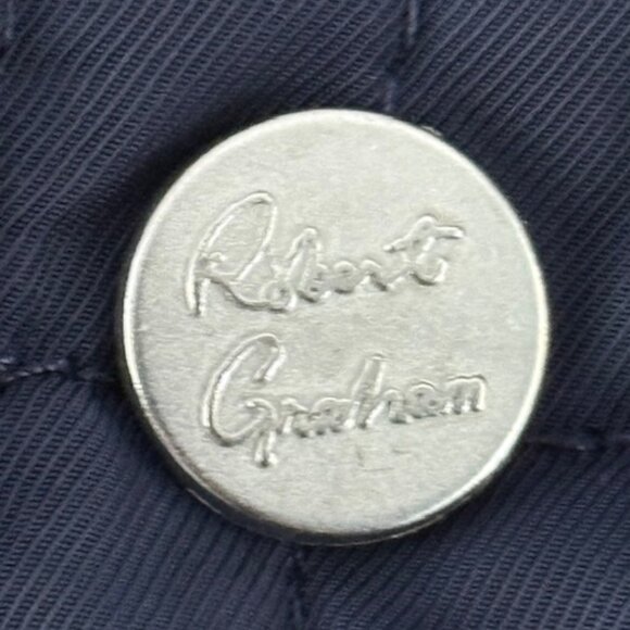 Robert Graham Quilted Snap-Front Weather-Resistant Chore Jacket Navy Blue XL NWT - Picture 4 of 16